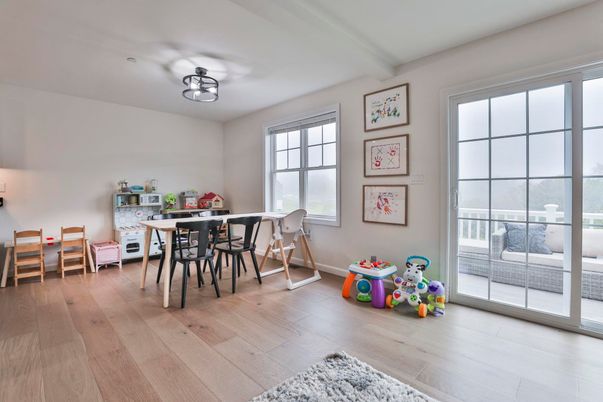 Dining room, Interior, Wood Texture Flooring