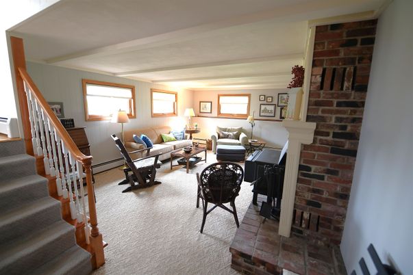Fireplace, Interior, Living room, Stone Walls