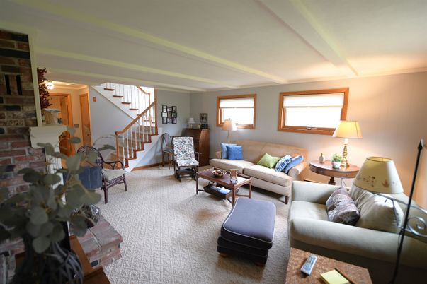 Interior, Living room, Stone Walls