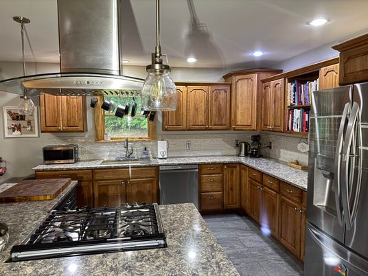 Interior, Kitchen, Pendant Lights, Recessed Lighting
