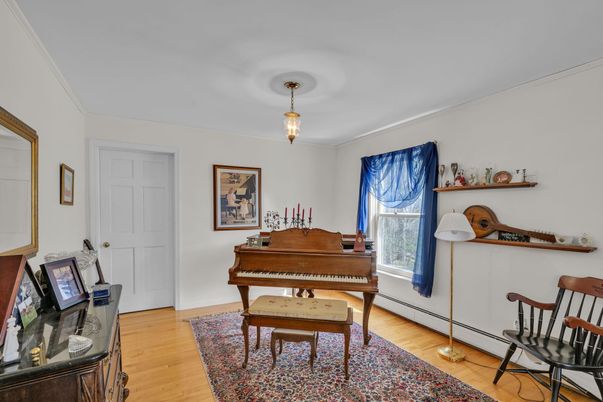 Interior, Pendant Lights, Piano, Wood Texture Flooring