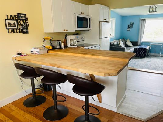 Interior, Kitchen, Wood Texture Flooring