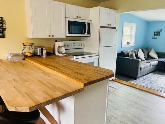 Interior, Kitchen, Wood Texture Flooring