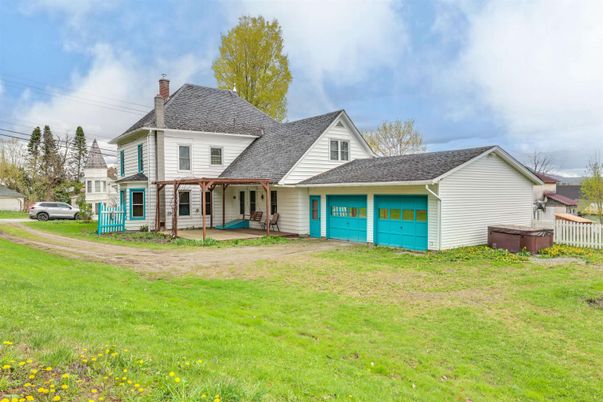 Attached, Backyard, Exterior, Facade, Farmhouse