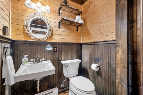 Bathroom, Interior, Wooden Walls
