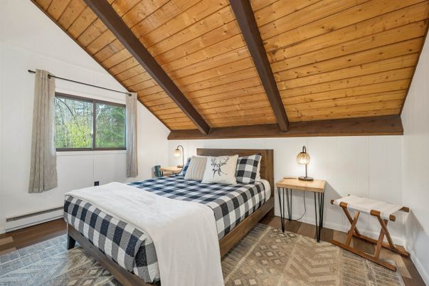 Bedroom, Interior, Wooden Beams, Wooden Ceilings, Wood Texture Flooring