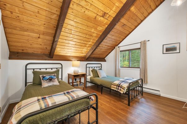 Bedroom, Interior, Wooden Beams, Wooden Ceilings, Wood Texture Flooring