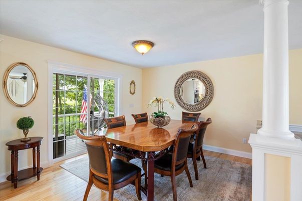 Dining room, Interior, Wood Texture Flooring