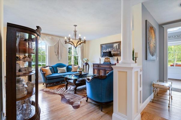 Chandelier, Interior, Living room, Wood Texture Flooring