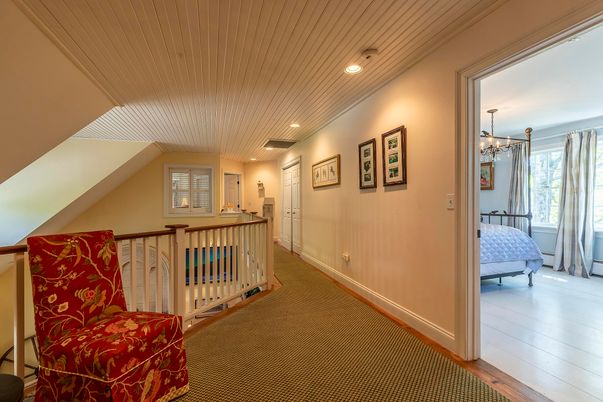 Bedroom, Chandelier, Interior, Recessed Lighting, Wood Texture Flooring