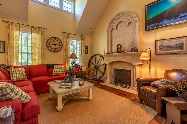Fireplace, Interior, Living room, Wood Texture Flooring