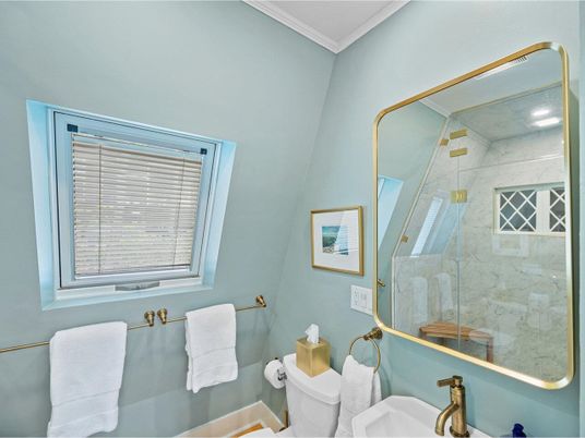 Bathroom, Glass Shower, Interior, Marble Walls