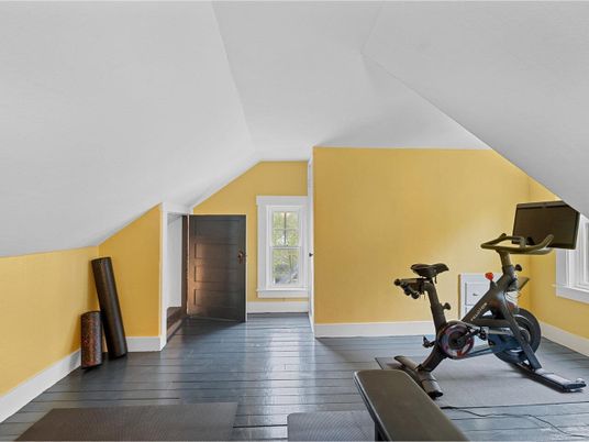 Fitness Equipment, Interior, Wood Texture Flooring