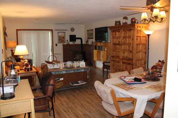 Fireplace, Home Office, Interior, Wood Texture Flooring