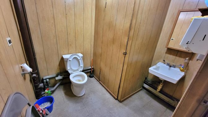 Bathroom, Interior, Wooden Walls
