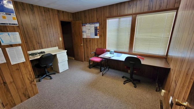 Home Office, Interior, Wooden Walls