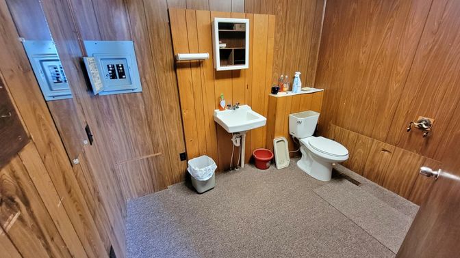 Bathroom, Interior, Wooden Walls