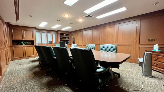 Home Office, Interior, Recessed Lighting