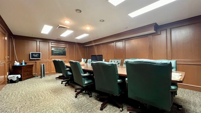 Home Office, Interior, Recessed Lighting, Wooden Walls