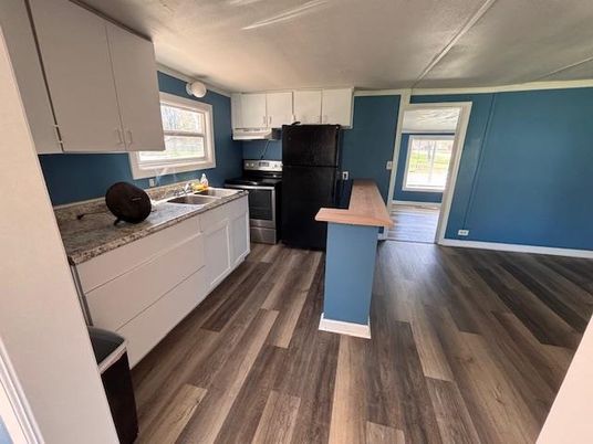 Interior, Kitchen, Wood Texture Flooring