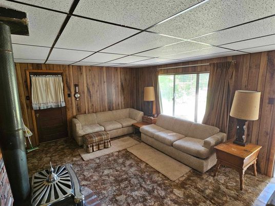 Interior, Living room, Wooden Walls