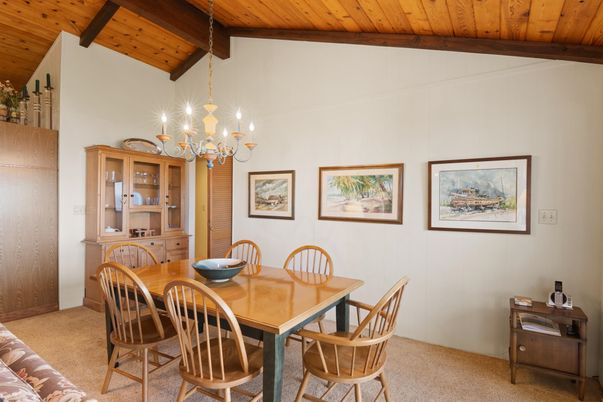 Chandelier, Dining room, Interior, Wooden Beams, Wooden Ceilings