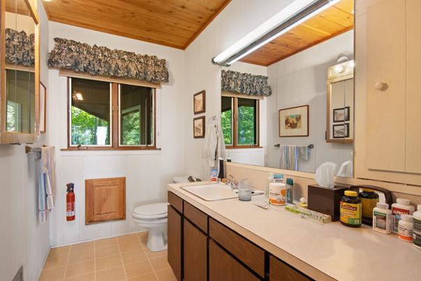 Bathroom, Interior, Wooden Ceilings