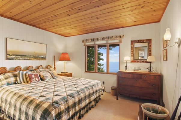 Bedroom, Interior, Water, Wooden Ceilings