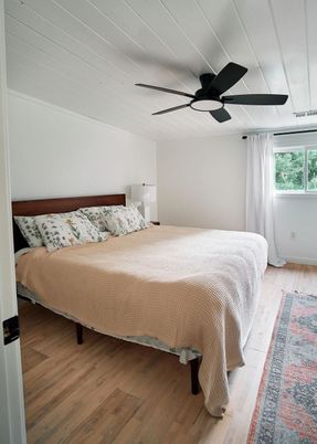 Bedroom, Interior, Wood Texture Flooring