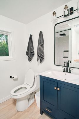 Bathroom, Interior, Wood Texture Flooring