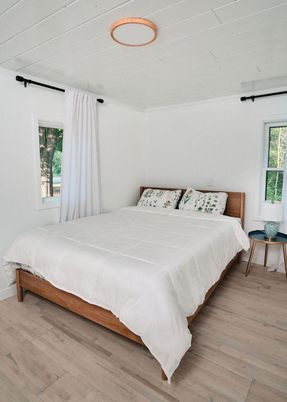 Bedroom, Interior, Wood Texture Flooring