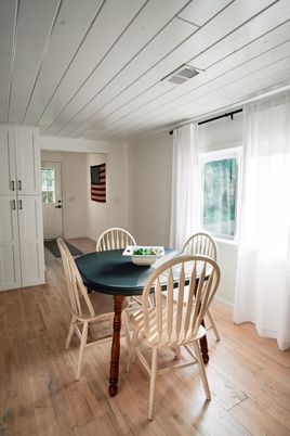 Dining room, Interior, Wood Texture Flooring