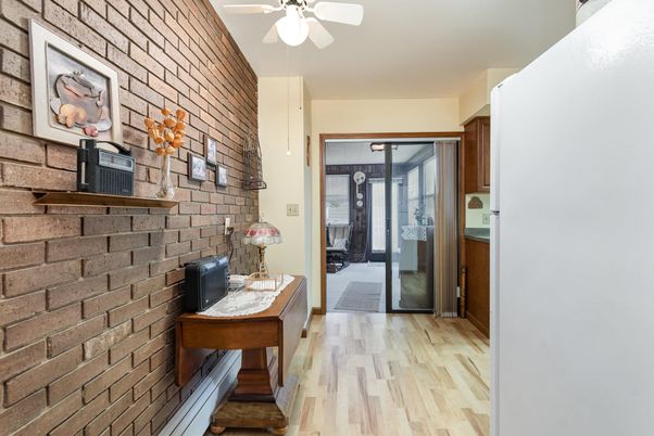 Interior, Stone Walls, Wood Texture Flooring