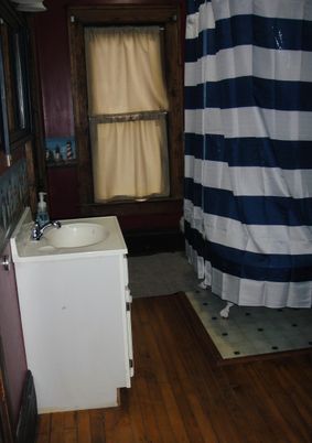 Bathroom, Interior, Wood Texture Flooring