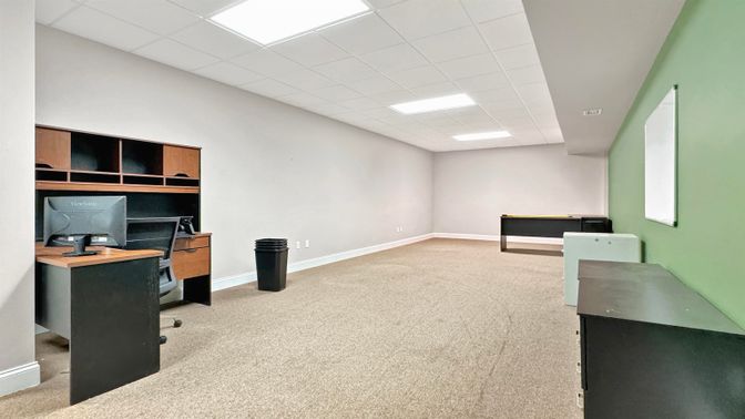 Home Office, Interior, Recessed Lighting