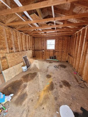 Empty room, Interior, Wooden Beams, Wooden Ceilings, Wooden Walls