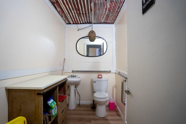 Bathroom, Interior, Wood Texture Flooring