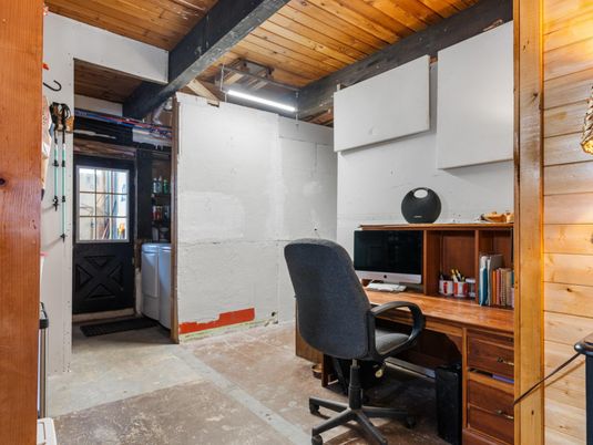 Home Office, Interior, Wooden Beams, Wooden Ceilings, Wooden Walls
