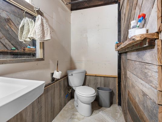 Bathroom, Interior, Wooden Walls