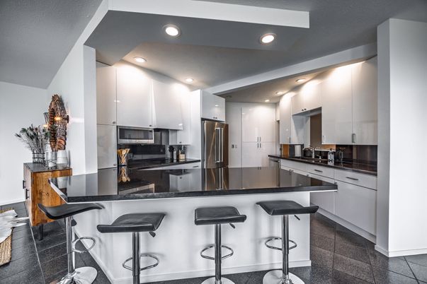 Interior, Kitchen, Recessed Lighting, Stainless Steel Appliances