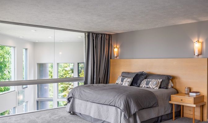 Bedroom, Interior, Recessed Lighting
