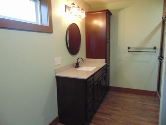Bathroom, Interior, Wood Texture Flooring