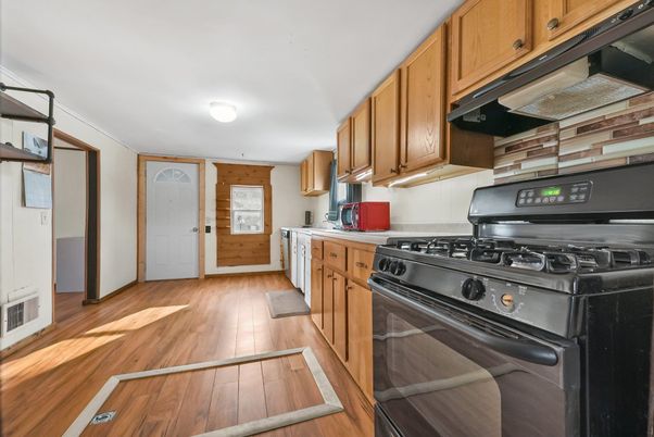 Interior, Kitchen, Wood Texture Flooring