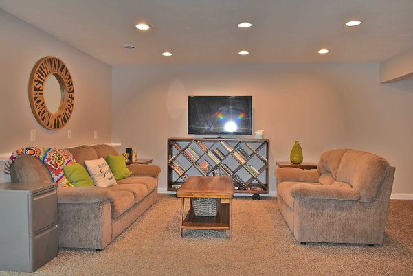 Interior, Living room, Recessed Lighting