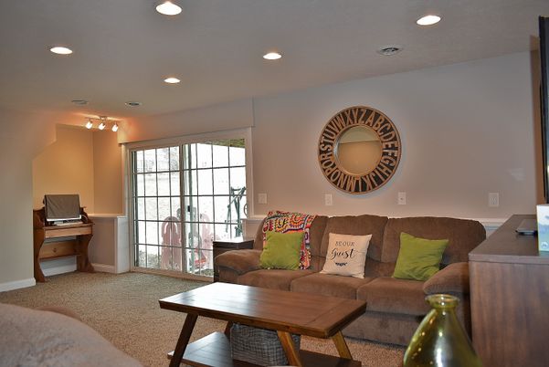 Interior, Living room, Recessed Lighting