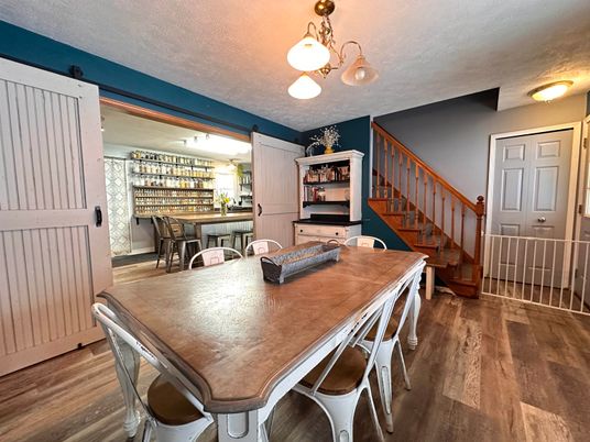 Dining room, Interior, Wood Texture Flooring