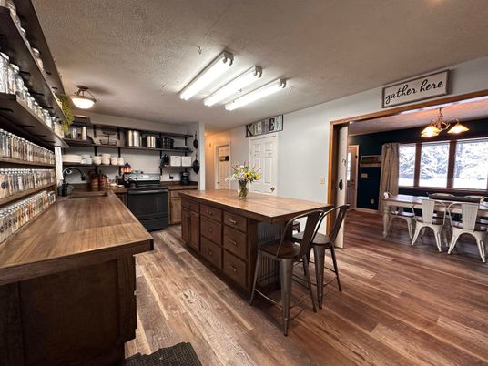 Dining room, Interior, Kitchen, Wood Texture Flooring