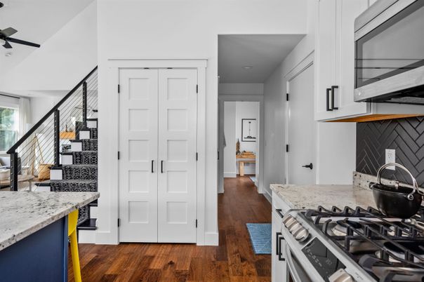 Interior, Kitchen, Wood Texture Flooring