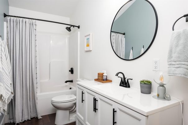 Bathroom, Interior, Wood Texture Flooring