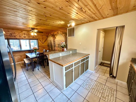 Dining room, Interior, Wooden Ceilings